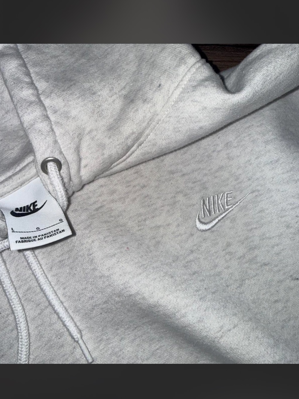 Gray Nike Hoodie - Large